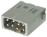 HARTING 09140082633 Heavy Duty Connector Insert, Han-Quick Lock®, Han-Modular EE Series, Plug, 8 Contacts
